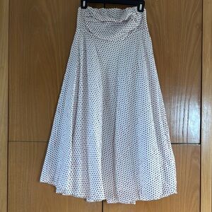 J. Crew Polka Dot Skirt - White with Red and Black Dots